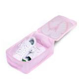 JJ POWER Travel Shoe Bags, Foldable Waterproof Shoe Pouches Organizer-Double Layer (2 Pink Shoe Bags)