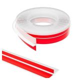 Elvone T-Shaped Door Draft Stopper, 1.97 in x 10 Ft Silicone Seal Strip for Windows Gaps, Weather Stripping Seal Strip Shower Sweep, Clear