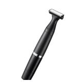 Funstant Upgraded Eyebrow Trimmer for Men, Precision Detailer Battery-Operated Eyebrow Razor and Shaper, Electric Facial Hair Trimmer with Comb, Dual-Blade Grooming Tool, No Pulling Sensation