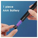 Funstant Upgraded Eyebrow Trimmer for Men, Precision Detailer Battery-Operated Eyebrow Razor and Shaper, Electric Facial Hair Trimmer with Comb, Dual-Blade Grooming Tool, No Pulling Sensation