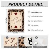 Tendy Leopard Wall Art Cheetah Canvas Prints Leopard 8 Ball Wall Decor Preppy Aesthetic Pictures Fashion Cheetah Poster Y2k Dorm Room Painting Funky Chic Artwork for Bedroom 8x10x6 Inch Unframed