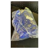 ZHMO Canvas Tote Bag for Women With Compartments and Zipper,Blue Women