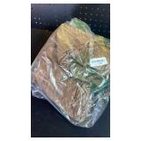 UMINEUX Oval Fitted Vinyl Tablecloth with Elastic Edged & Flannel Backing, Waterproof Wipeable Oval Table Cover - Fits Tables up to 42\"X68\" (Wood)