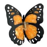 Monarch Butterfly Hair Claw Clip