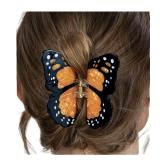 Monarch Butterfly Hair Claw Clip