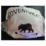 Bear and Arrow Pattern Throw Blanket