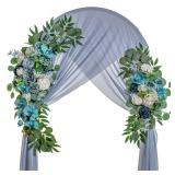 Lisuun Wedding Arch Flowers, Artificial Flowers for Decoration, Large Flower Swag for Boho Styles Wedding Ceremony Floral Decor - Pack of 2