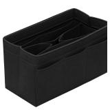 DailyPlus Purse Organizer Insert Felt Bag Organizer Handbag Organizer Insert Bag In Bag Organizer for Tote Purse Bag 14 Pockets Black X-Large