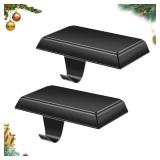 YUANQIAN Christmas Stocking Holders for Mantle Weighted Stocking Holder Fireplace Stocking Hangers for Xmas Holiday Party Decoration (2)