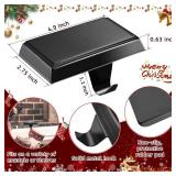 YUANQIAN Christmas Stocking Holders for Mantle Weighted Stocking Holder Fireplace Stocking Hangers for Xmas Holiday Party Decoration (2)