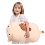 24\" Giant Cute Kitten Plush Squishy Pillow Toy, Soft Cat Stuffed Animals, Big Kitty Pet Cushion Plushies Gift for Kids Girls Boys, Birthday, Halloween, Christmas