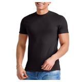 Hanes ComfortBlend Originals Lightweight, Crewneck T-Shirts for Men, Tri-Blend Tee, Sizes, Black, X Large Tall
