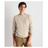 Beige Cotton Crew Neck sweater with pants size medium