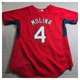 St. Louis Cardinals Molina #4 Youth Baseball Jersey Youth Medium