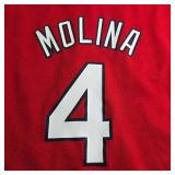 St. Louis Cardinals Molina #4 Youth Baseball Jersey Youth Medium