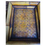 Wooden Apple Crate with Fresh Picked Plastic Apples and Pears