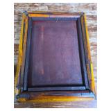 Wooden Apple Crate with Fresh Picked Plastic Apples and Pears