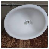 White Glass Globe Light Fixture