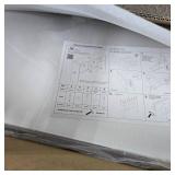 Modern White Desk Bookshelf Combo