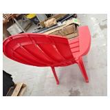 Adams USA RealComfort Adirondack Chair, Cherry Red