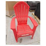 Adams USA RealComfort Adirondack Chair, Cherry Red