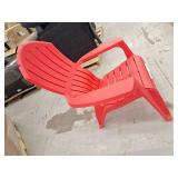 Adams USA RealComfort Adirondack Chair, Cherry Red