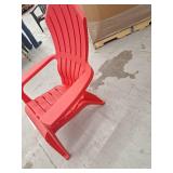 Adams USA RealComfort Adirondack Chair, Cherry Red