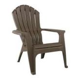Adams Adirondack Real Comfort Plastic Chair, Earth Brown