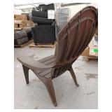 Adams Adirondack Real Comfort Plastic Chair, Earth Brown