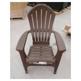 Adams Adirondack Real Comfort Plastic Chair, Earth Brown