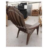 Adams Adirondack Real Comfort Plastic Chair, Earth Brown