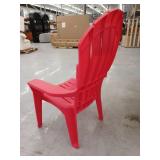 Big Easy Adirondak Patio Chair With Cup Holder, Cherry Red