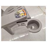 Adams Big Easy Outdoor Resin Adirondack Chair with Cup Holder  Gray