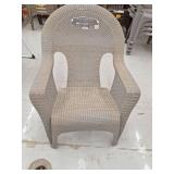 Woven Lounge Chair, Gray