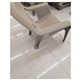 Woven Lounge Chair, Gray