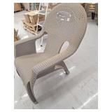 Woven Lounge Chair, Gray