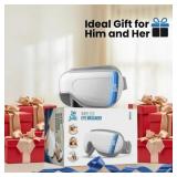 Bob and Brad EYE EASE Eye Massager Mask - 5 Modes, Heat Compression for Tired Dry Eyes - Pressure Point Care - Rejuvenate & Soothe - Spa-Like Treatment