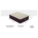 Bestway Maroon 20" Queen Air Mattress with Built-in Pump