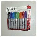 Sharpie 8pk Permanent Markers Chisel Tip Multicolored: Bold Thick Markers for Art & Office, Quick Drying, Water-Resistant