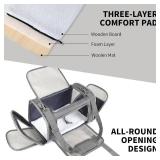 Carriers Soft-Sided Large Pet Carrier for Cats Dogs Small Animals Up to 35Lbs,Top Load Carrier,Ventilated Design,Portable Cat Carrier Airline Approved(X-Large, Grey)