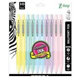 Zebra Pen Z-Grip Pastels Retractable Ballpoint Pens