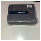 Bedsure 100% Cotton Sheets Queen Size Bed Set - 300 Thread Count Sateen Weave with Deep Pocket Bed Sheets, Breathable, Soft & Moisture Wicking - 6 Piece Grey Sheets