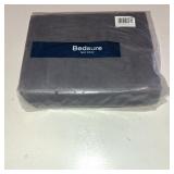 Bedsure 100% Cotton Sheets Queen Size Bed Set - 300 Thread Count Sateen Weave with Deep Pocket Bed Sheets, Breathable, Soft & Moisture Wicking - 6 Piece Grey Sheets