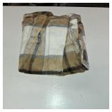 SHEWIN Womens Long Sleeve Plaid Shirts Flannel Lapel Button Down Shacket Jacket Coats 2XL