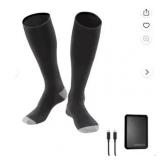 32  HEAT Rechargeable Heated Socks   XL   Black