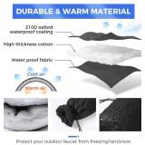 Outdoor Faucet Covers for Winter Freeze Protection, 3 Pack 6.7" x 9.5" Hose Bib Covers for Winter, Water Spigot Covers Winter Insulated, Pipe Wrap Insulation Cover Socks Faucet Freeze Protector