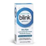 2 Boxes! Blink Gel Tears Lubricating Eye Drops - .34 fl oz