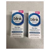 2 Boxes! Blink Gel Tears Lubricating Eye Drops - .34 fl oz