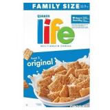 3 Boxes! Quaker Life Original Family Size Cereal - 22.3oz