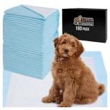 Gorilla Guard Disposable Puppy Pads, 100 Count, 5 Layer Pee Pads, Absorbent Changing Pad, 22x22 in